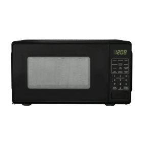 0.7 Cu ft Countertop Microwave Oven, 700 Watts, Black, New (Shipment from Walmart)