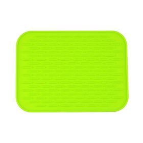 Multifunctional And Durable Silicone Round Non-slip Heat-resistant Mat; Coaster Mat; Placemat; Pot Mat; Table Mat (Quantity: 1pc, Color: green)